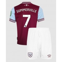 West Ham United Crysencio Summerville #7 Hjemme Trøje Børn 2024-25 Kortærmet (+ Korte bukser)